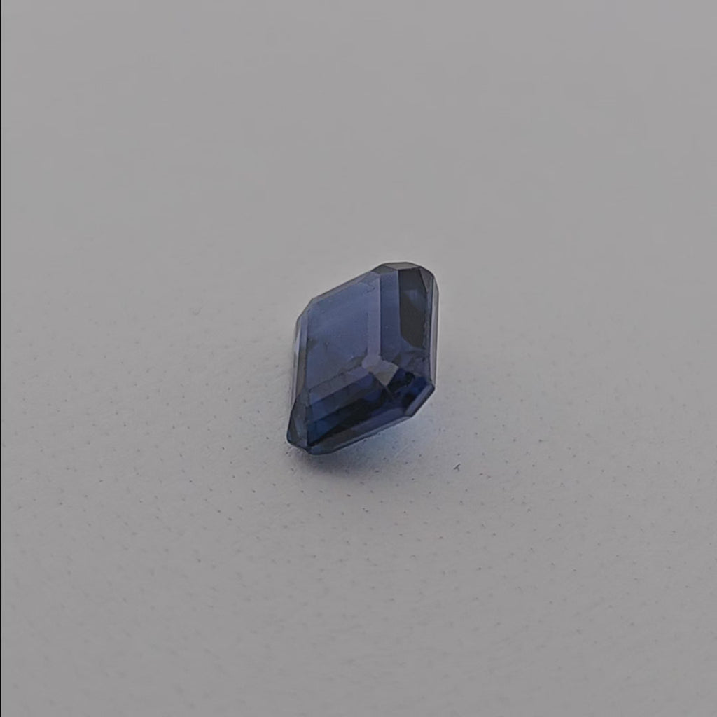 Natural Blue Sapphire Stone 2.02 Carats Emerald Shape