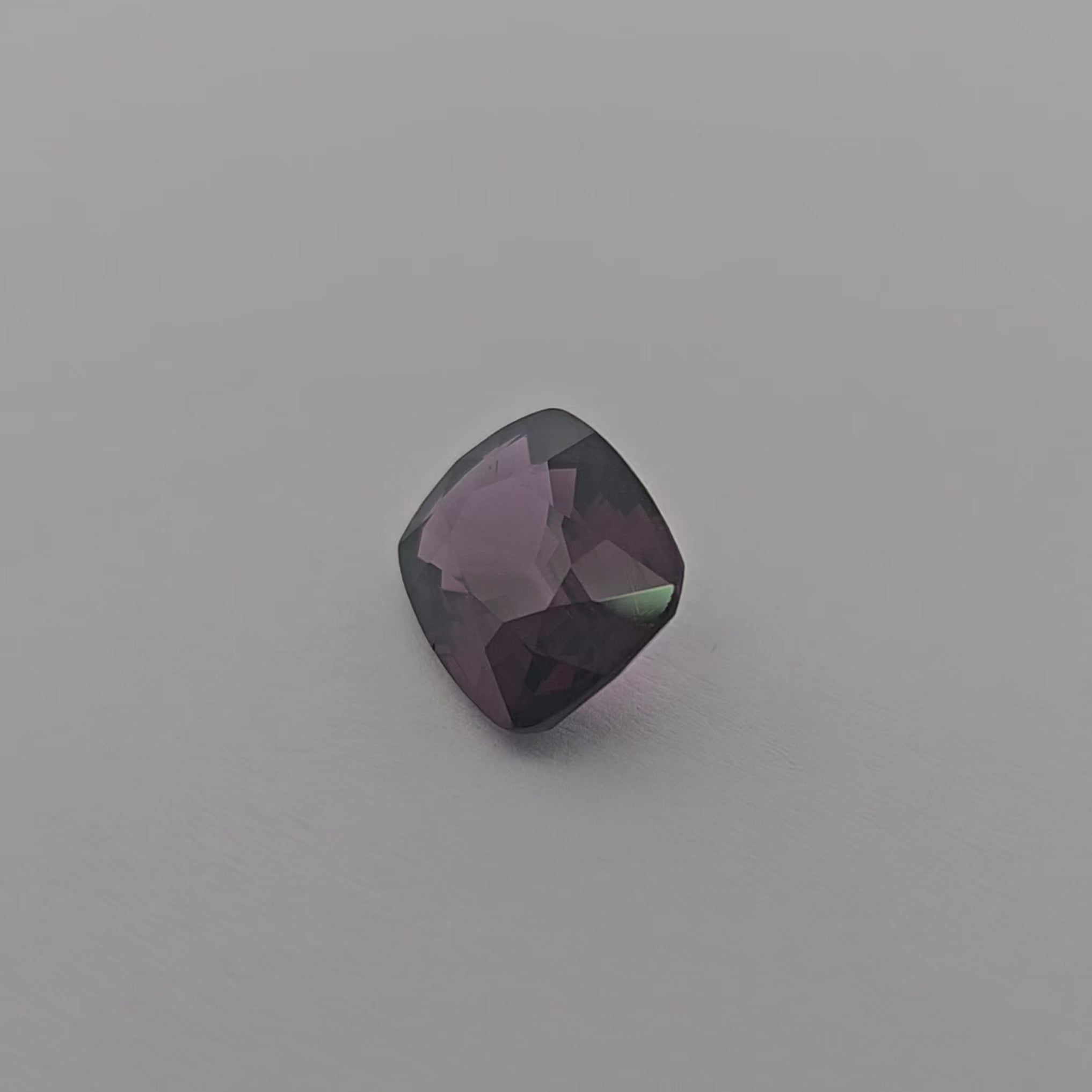 Natural Purple Spinel Stone 4.19 Carats Cushion Shape (11.12 x 8.71 x 5.08 mm) 