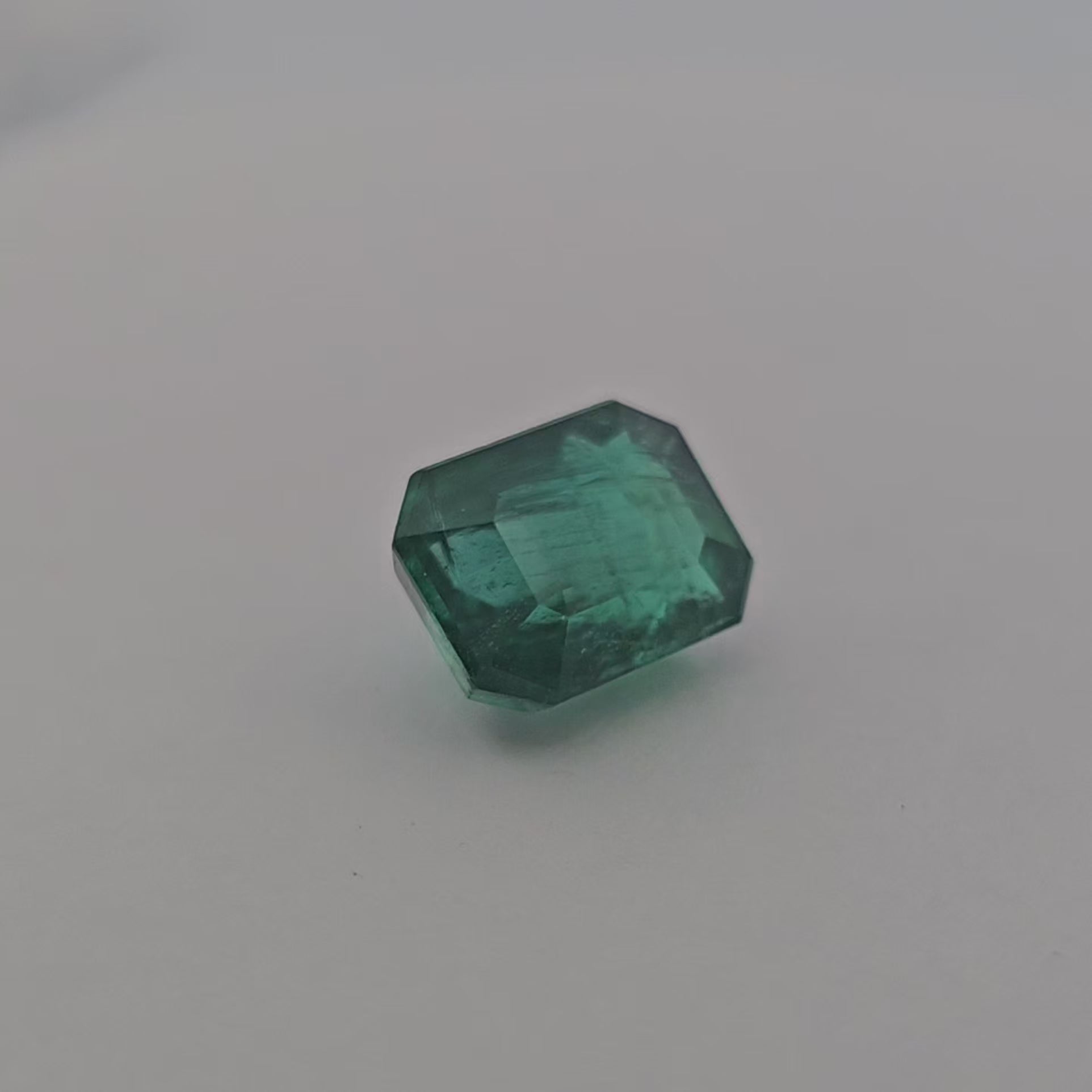 Natural Zambian Emerald Stone 3.74 Carats Emerald Cut 10 x 7.6 mm