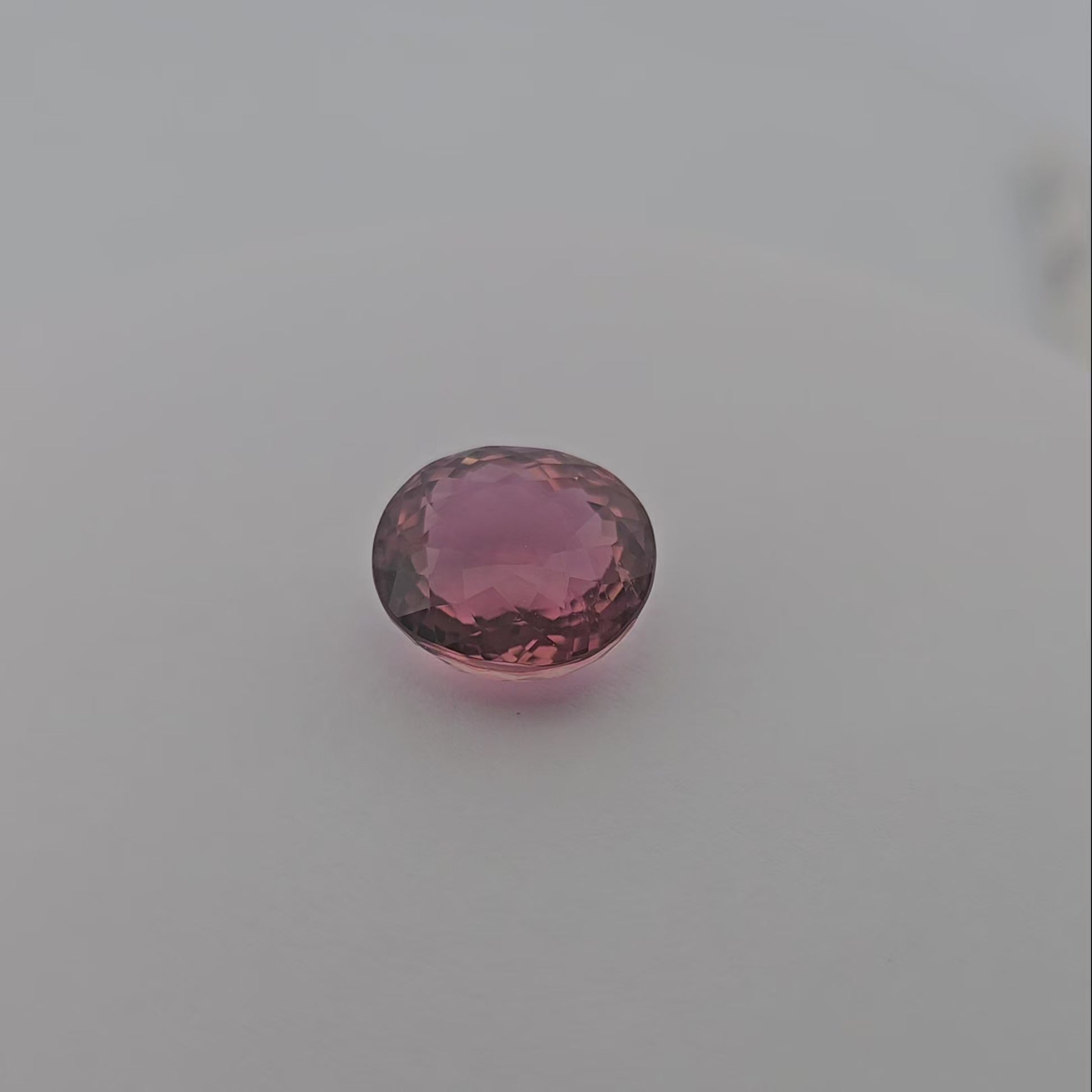 online Natural Pink Tourmaline Stone 12.03 Carats Oval Shape (14.1 x 13.1 mm)