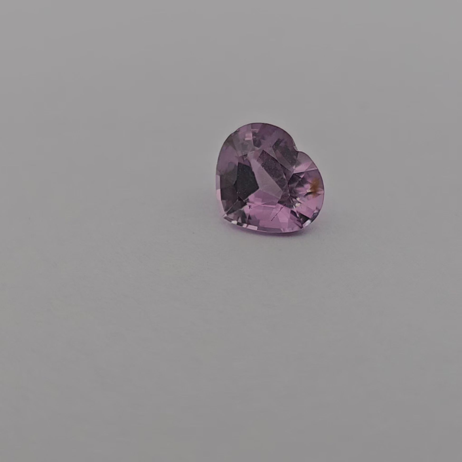 Natural Purple Spinel Stone 1.67 Carats Heart Cut (8.5 x 7.2 mm)