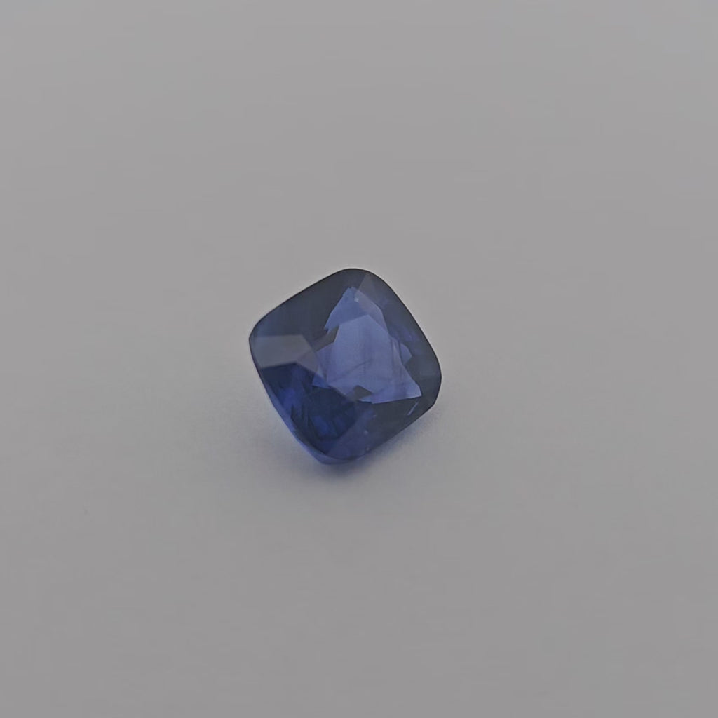 Natural Blue Sapphire Stone 4.02 Carats Cushion Shape
