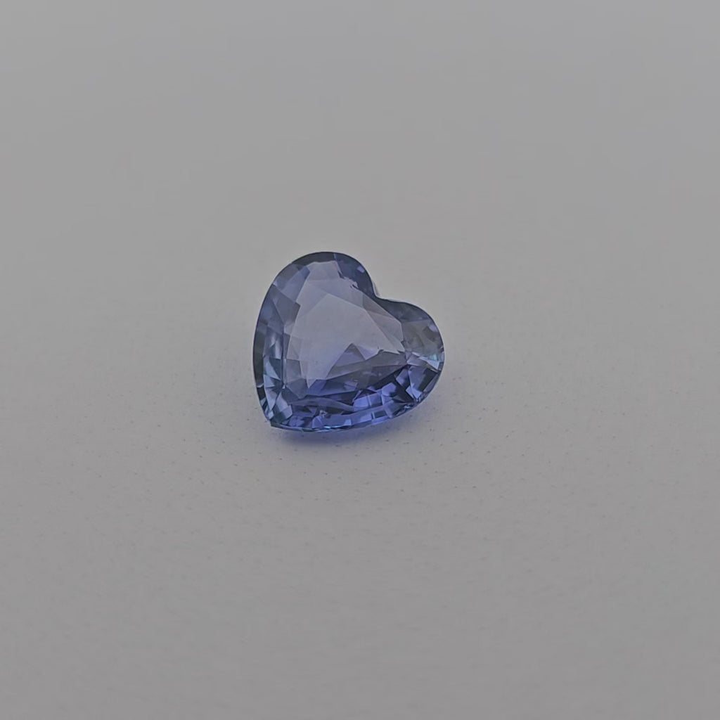 Natural Blue Sapphire Stone 2.53 Carats Heart Shape