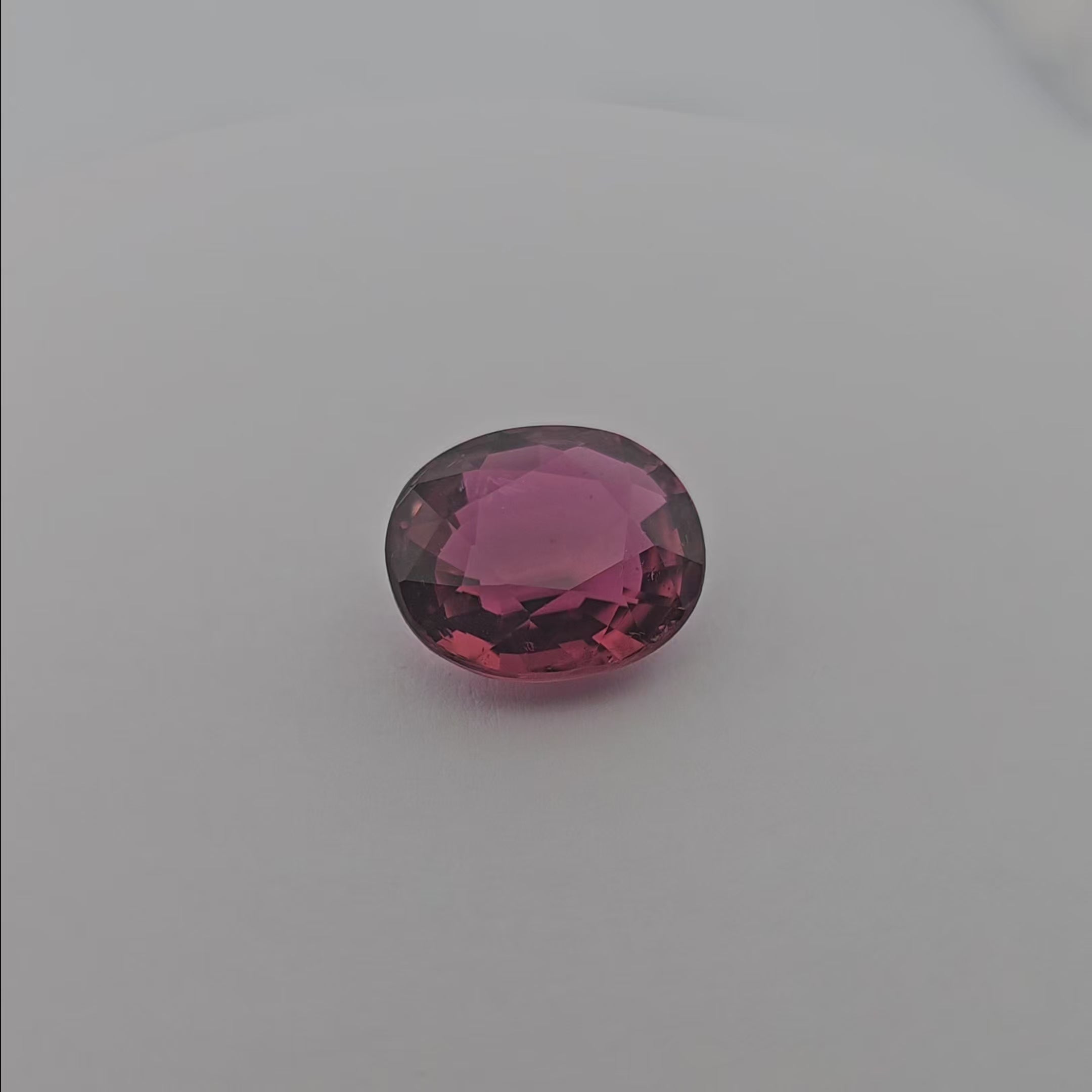 loose Natural Pink Tourmaline Stone 8.36 Carats Oval Shape (14 x 12  mm)