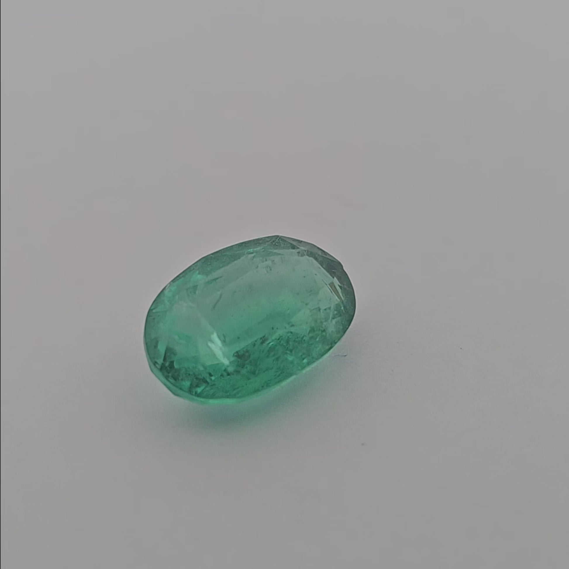 Natural Zambian Emerald Stone 5.52 Carats Oval Cut 13.7 x 9.4  mm