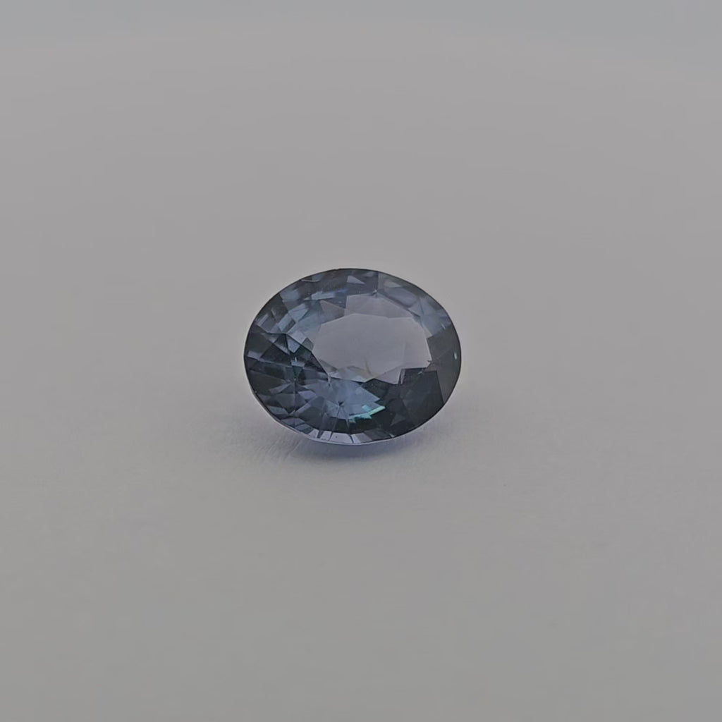 loose Natural Blue Spinel Stone 3.34 Carats Oval Shape (10.12 x 8.34 x 5.41 mm)]