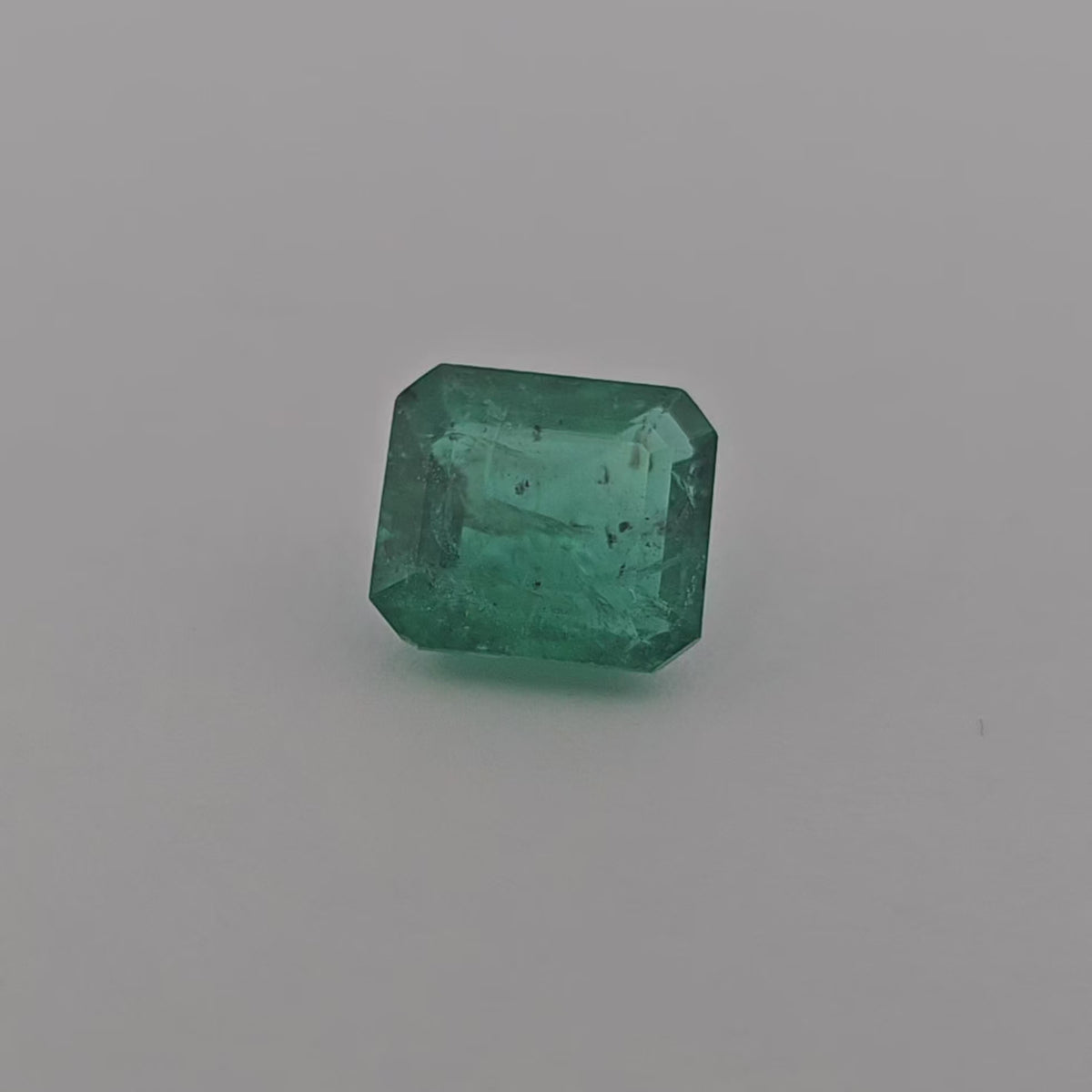 Natural Zambian Emerald Stone 2.66 Carats Emerald Cut 9 x 8.8  mm