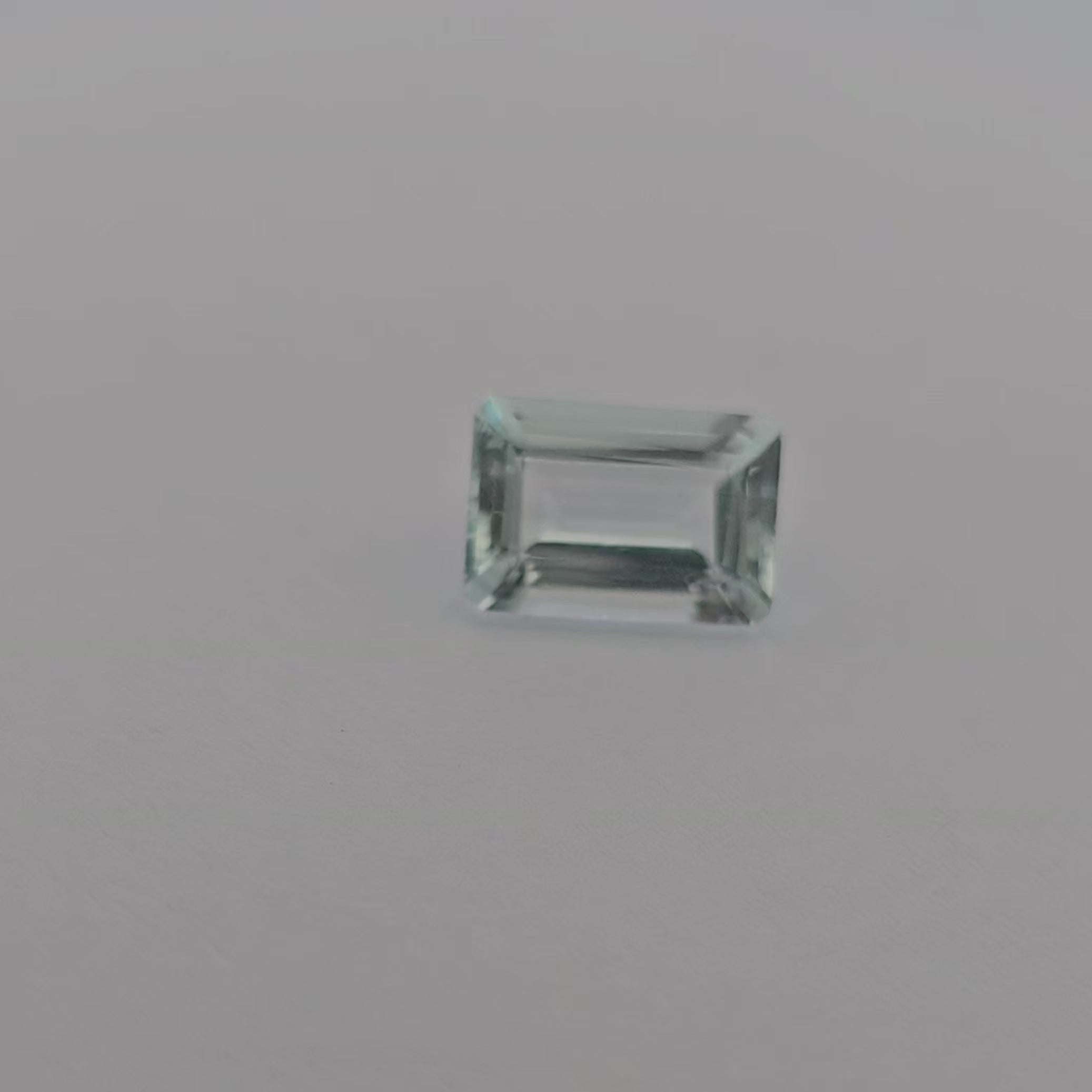 loose Natural Aquamarine Stone 2.56 Carats Emerald Cut