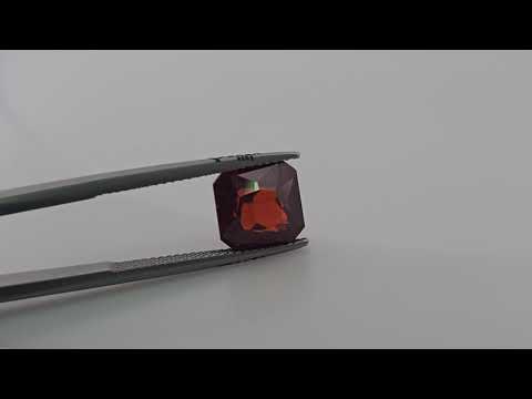 Natural Hessonite Garnet  Stone 5 Carats Asscher Shape  ( 9 mm )