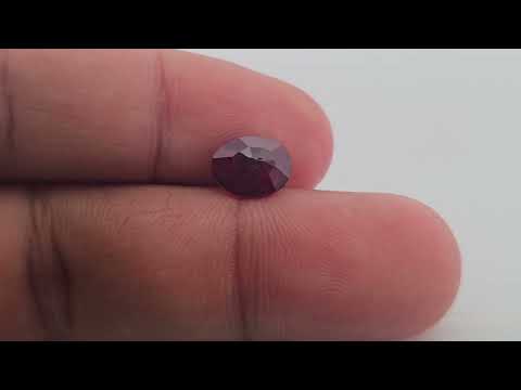 1.56 Carat Natural Ruby Oval Cut Gem from Mozambique Rich Red Color