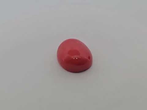 Natural Coral  Stone 18.15 Carats Cabochon Shape  ( 19x15.5 mm )
