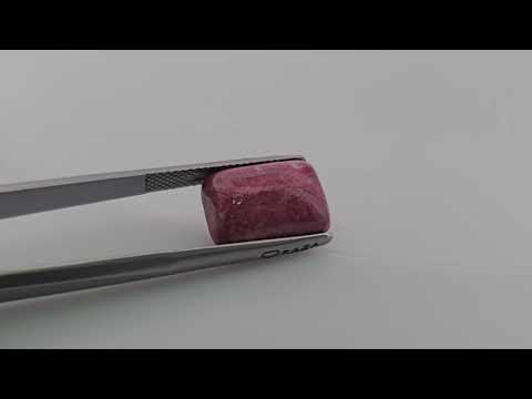 Natural Thulite Stone 8.73 Carats Cushion Cabochon Shape ( 14.5x10 mm )