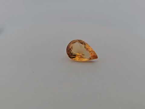 Natural Citrine Stone 4.78 Carats Pear Cut (15x10 mm)