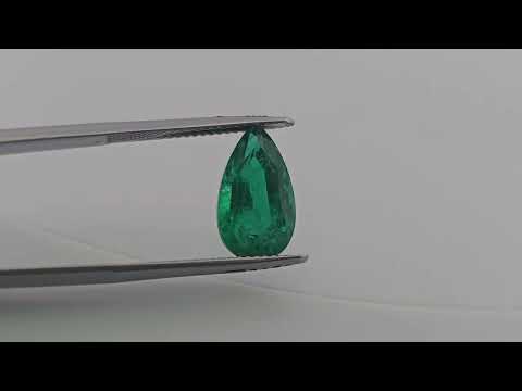 Natural Zambian Emerald Stone 4.41 Carats Pear Cut (14x8 mm )