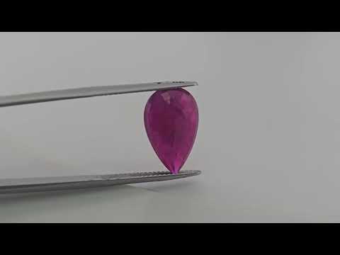 Natural Ruby Pear Cut Gem 8.46 Carat  from Mozambique