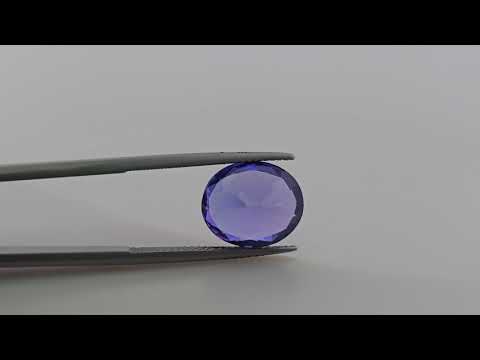Natural Tanzanite Stone in Oval 7.40 Carats Weight 13 by 11 MM