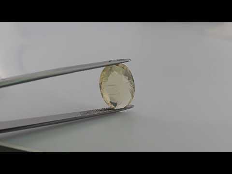 Natural Lemon Topaz 7.94 Carats Oval Cabochon Shape ( 16x12 mm )