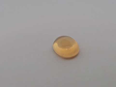 Natural Citrine Stone 14.08 Carats Cabochon  ( 18.5x14.5 mm)