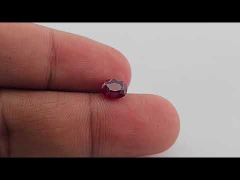Natural Ruby 1 Carat Oval Shape from Mozambique in 7.5 x 6.2 mm