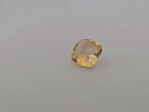 Natural Citrine Stone 6.48 Carats Cushion Cut ( 13 mm)