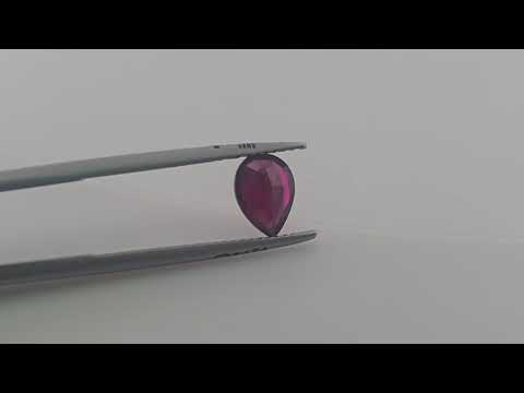 Natural Ruby Round Cut 1.32 Carat from Mozambique Deep Red Color