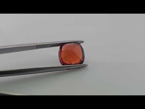 Natural Hessonite Garnet  Stone 6.18 Carats Cushion Shape  ( 10.5 mm )
