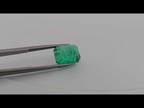 Natural Zambian Emerald Stone 7.47 Carats Emerald Cut ( 12x7 mm )