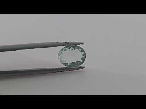 Natural Green Tourmaline Gemstone Oval Cut in 1.53 Carats for Sale