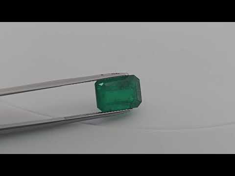 Natural Zambian Emerald Stone 7.34 Carats Emerald Cut ( 13x10 mm )