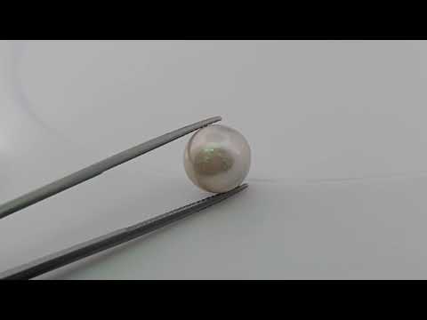Natural South Sea Pearl Stone 10.17 Carats Round Cut (11 mm)