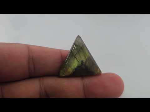 Natural Labradorite 23.8 Carats Trilliant Cabochon Shape ( 22 mm )