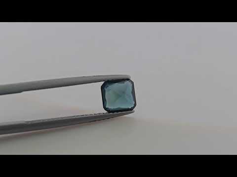 Natural Teal Sapphire Gemstone 1.66 Carats Emerald Cut Shape