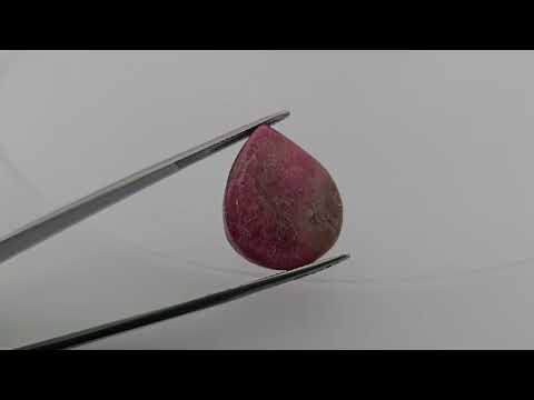 Natural Rhodonite Stone 25 Carats Pear Cabochon Shape ( 23X19 mm )