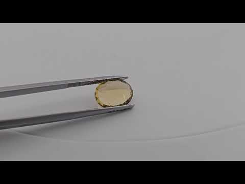 Natural Heliodor Stone 3.5 Carats Oval Shape ( 12X9.5 mm )