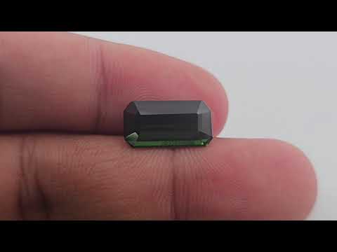 Natural Green Tourmaline Gemstone in 3.2 Carats Weight with 14 by 7 mm