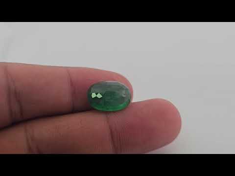 Natural Zambian Emerald Stone 4.47 Carats Oval Cut (13.2x9.8 mm)