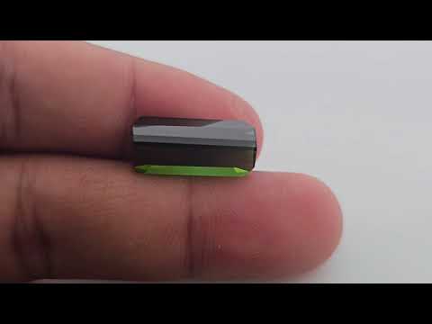 Natural Green Tourmaline Gemstone in Emerald Cut 8.83 Carats