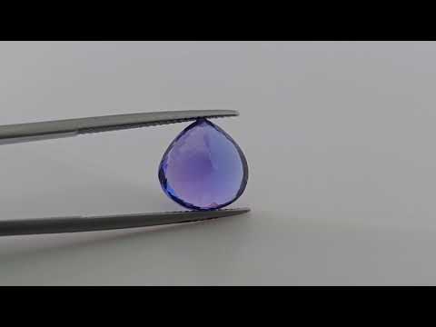 Natural Tanzanite Stone Heart Shaped Gemstone in 7.02 Carats