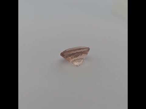 Natural Peach Morganite Stone 4.32 Carats Oval Cut (10 x 12 mm)