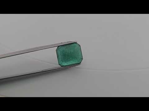 Natural Zambian Emerald Stone 7.95 Carats Emerald Cut ( 12.5x10.59x7mm )