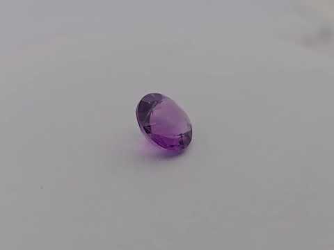 Natural Purple Amethyst  Stone 3.2 Carats Round ( 10 mm)