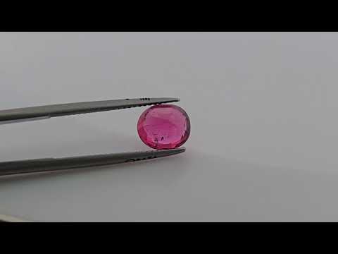 Natural Rubellite Tourmaline Oval Cut from Africa in 2.31 Carats and 8.8 by 8 MM