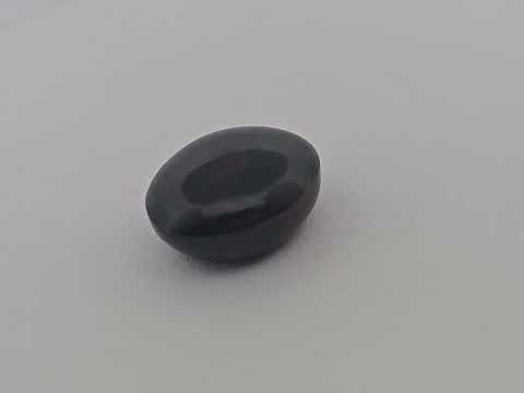 Natural Black Ethiopian Opal  Stone 6.95 Carats Oval Cabochon Shape  ( 14.5x12 mm )
