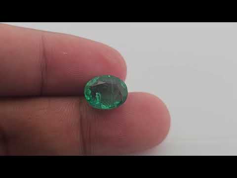 Natural Zambian Emerald Stone 3.26 Carats Emerald Cut ( 8x7x10.8 mm )