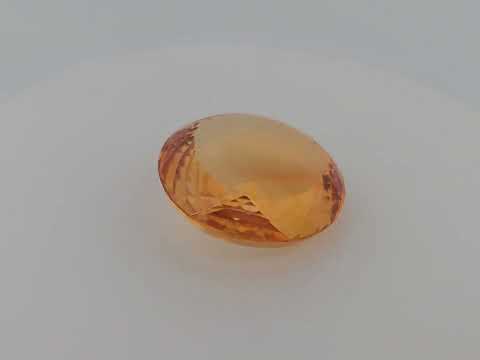 Natural Citrine Stone 38.95 Carats Round Cut (24.5x22.5 mm)