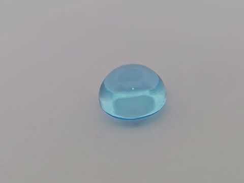 online Natural Swiss Blue Topaz Stone 11.13 Carats Round Cabochon Shape  ( 12 mm )