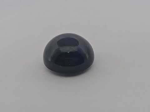 Natural Black Ethiopian Opal  Stone 10.08 Carats Round Cabochon Shape  ( 15.5  mm )