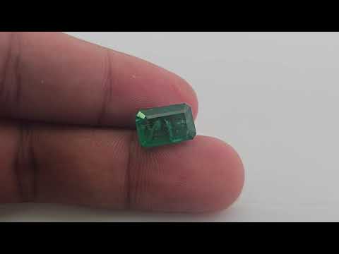 Natural Zambian Emerald Stone 4.42 Carats Emerald Cut ( 11.6x7.5x5.8 mm )