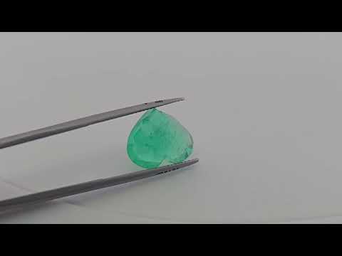 Natural Colombian Emerald Stone 8.00 Carats Heart Cut ( 14.3x12.8x7.4mm )