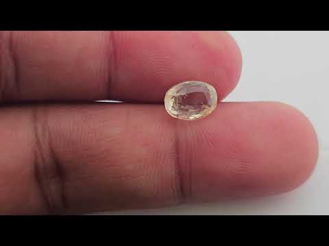 Buy Natural Yellow Sapphire Gemstone 2.66 Carats Oval Cut Shape 8.6x6.3 mm